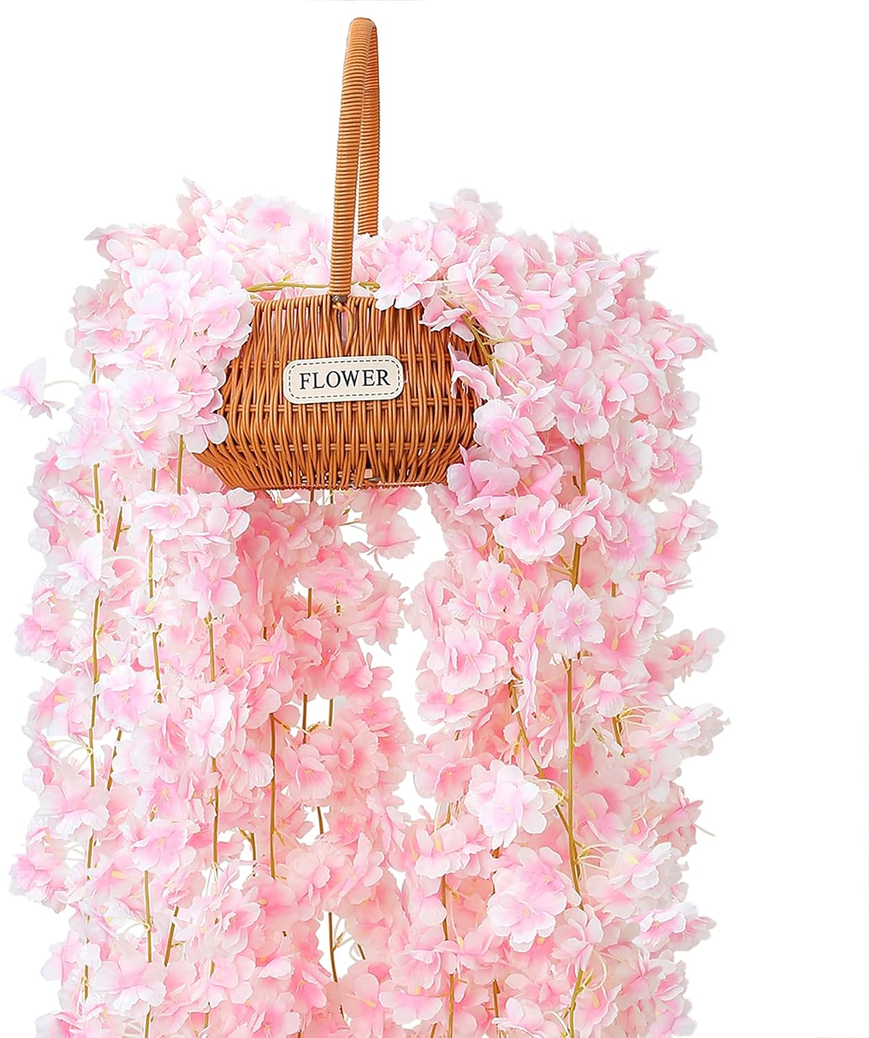 6PC 35.4FT Cherry Blossom Flowers Garland Vine for Decoration